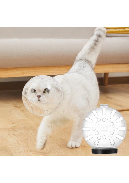 L Kedi Hood Uzay Topu Nefes Banyo Bakım Içi Boş Raptiye Bant Anti-Yalama Plastik Kediler Tırnak Kırpma Için Pet Namlu Maske (Yurt Dışından) modelleri