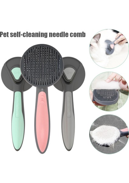 Kırmızı Pakeway Kedi Tarak Köpek Saç Çıkarıcı Fırça Pet Bakım Slicker Iğne Tarak Karışık Kendini Temizleyen Pet Malzemeleri Aksesuarları Kaldırır (Yurt Dışından) fiyatları