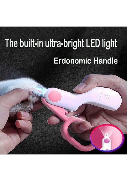 Pembe Köpek Tırnak Makası Küçük Hayvanlar Için Kedi Tırnak Makası LED Işık ile Ev Bakım Aracı Için Köpek Kedi Için En Iyi Kedi Pençe Bakım Seti (Yurt Dışından) indirimleri
