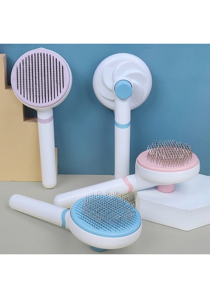 Pinka Düğme Olmadan Kedi Tarak Tek Tıklama Kedi Saç Çıkarıcı Evcil Bakım Masajı Kediler Saç Taraklar Paslanmaz Çelik Köpek Fırçası Temizleme Araçları Evcil Malzemeleri (Yurt Dışından) fırsatları