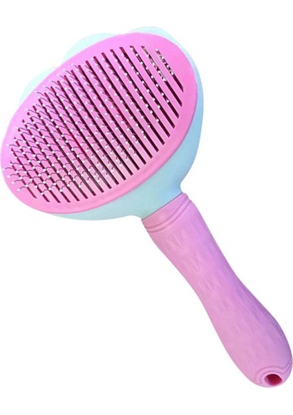 Pembe 20X10 cm Pet Kedi Tarak Kedi Fırçası Köpek Kediler Için Saç Bakım Fırçası Kaldır Kendi Kendini Temizleyen Slicker Fırça Karışık Saçları Kaldırır Kedi Aksesuarları (Yurt Dışından)