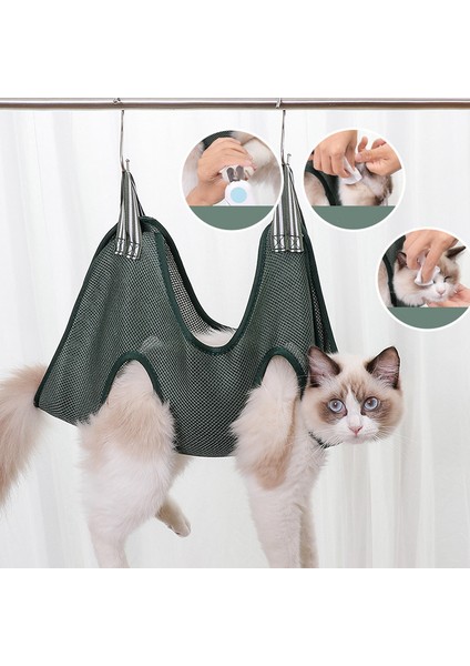 Kırmızı M Köpek Kedi Güzellik Hamak Asılı Banyo Kırpma Kısıtlama Çantası Kedi Bakım Tırnak Kesme Anti Scratch Bite Sabit Çanta Evcil Hayvan Aksesuarları (Yurt Dışından) modelleri