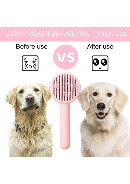 Yeşil 20X7.5 cm Kedi Tarak Kendi Kendini Temizleyen Slicker Fırça Köpek Kedi Saç Astar Karışık Pet Saç Masaj Fırçası Kedi Aksesuarları Kaldırır (Yurt Dışından) indirimleri