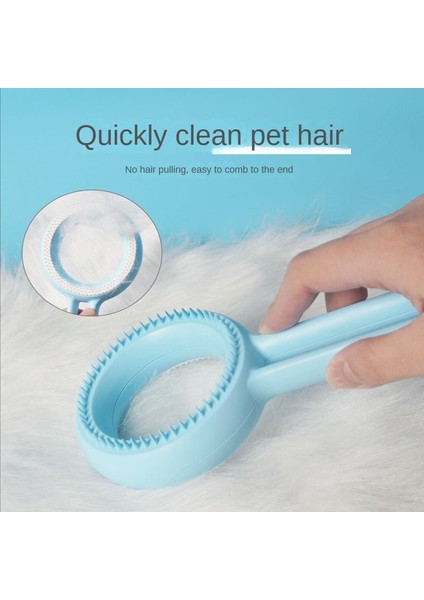 Kedi Kulakları Stil-Pembe Pet Çift Taraflı Epilasyon Tarağı Kedi Epilasyon Fırçası Pürüzsüz Pet Temizlik Ürünleri Köpek Saç Yapışkan Yatak Saç Pet Malzemeleri (Yurt Dışından)