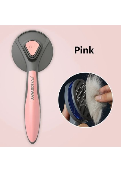 Pembe Köpek Kedi Tarak Evcil Hayvan Saç Fırçası Kendini Temizleyen Tarak Özel Pin Iğne Masaj Temizleyici Evcil Hayvan Fırçası Hayvan Evcil Hayvan Ürünleri Için (Yurt Dışından)