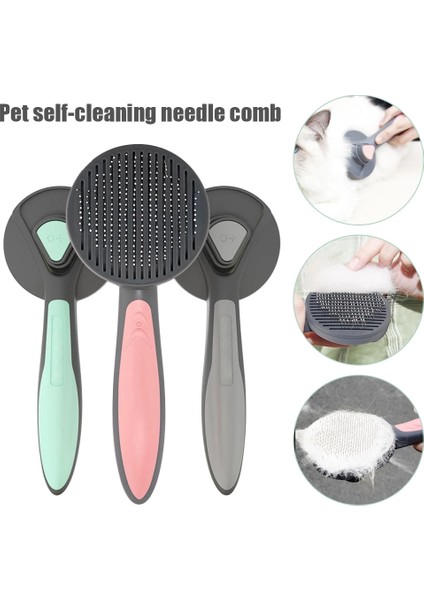 Pembe Köpek Kedi Tarak Evcil Hayvan Saç Fırçası Kendini Temizleyen Tarak Özel Pin Iğne Masaj Temizleyici Evcil Hayvan Fırçası Hayvan Evcil Hayvan Ürünleri Için (Yurt Dışından) fiyatları