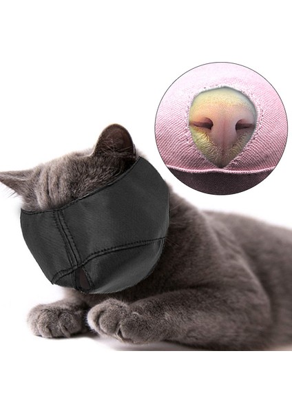 Siyah Takım Elbise 2.5-5 Kg Nefes Naylon Kedi Ağızlıklar Yavru Yüz Maskeleri Damat Ları Banyo Anti- Kedi Bakım Araçları Için Çizilmez Evcil Hayvan Malzemeleri (Yurt Dışından) fiyatları