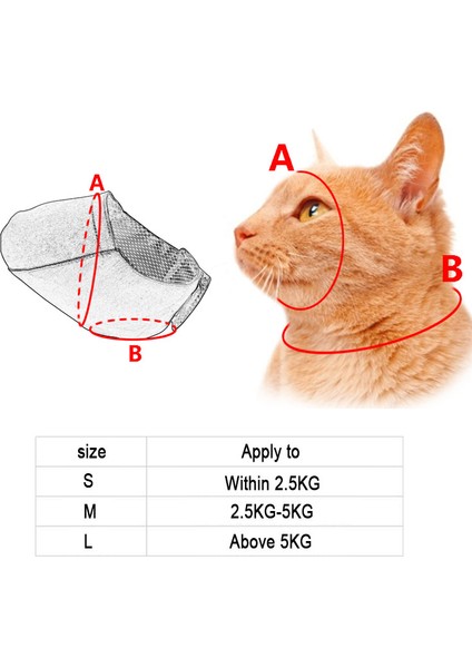 Siyah Takım Elbise 2.5-5 Kg Nefes Naylon Kedi Ağızlıklar Yavru Yüz Maskeleri Damat Ları Banyo Anti- Kedi Bakım Araçları Için Çizilmez Evcil Hayvan Malzemeleri (Yurt Dışından) indirimleri
