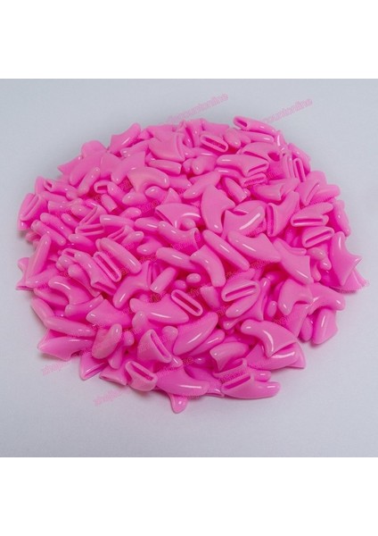 Açık Pembe L 100 Adet / Grup Kedi Tırnak Kapakları Yumuşak Pençe Tırnak Koruyucu ile Ücretsiz 5x Yapıştırıcı Tutkal + 5x Aplikatör Xs S M L (Yurt Dışından)
