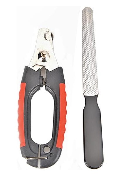 Dosya ile 12.5 cm 2 Takım Pet Kedi Köpek Tırnak Makası Kesici Orak Paslanmaz Çelik Bakım Makası Clippers Hayvanlar Için Pet Pençeleri Köpek Malzemeleri (Yurt Dışından)