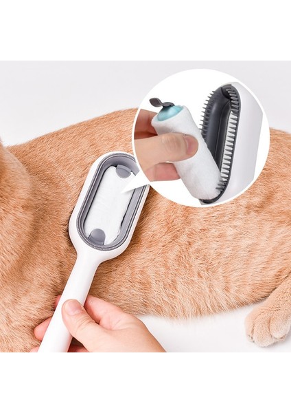 Pembe Kısa Set Resim Olarak Çift Taraflı Epilasyon Fırçaları Kedi Köpek Için Pet Bakım Tarağı Mendil Yavru Fırça Gato Accesorios Artículos Para Mascotas (Yurt Dışından)