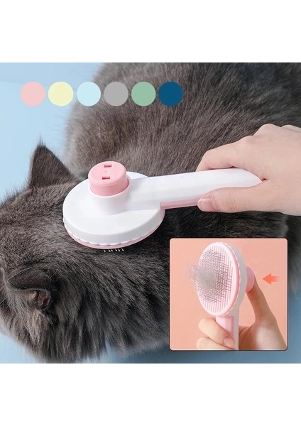 Gri-1 Adet Pet Kedi Fırça Köpek Tarak Kendi Kendini Temizleyen Slicker Fırça Kedi Köpek Saç Karışık Pet Saç Masaj Tarak Kediler Aksesuarları Kaldırır (Yurt Dışından) fiyatları