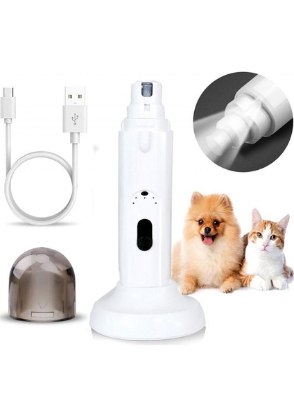 Hiçbir Bace 2 Hız Elektrikli Köpek Tırnak Makası USB Şarj Edilebilir Dilsiz Ağrısız Pet Kedi Paws Tırnak Bakım Giyotin Araçları Köpek Tırnak Öğütücüler Için (Yurt Dışından) fiyatları
