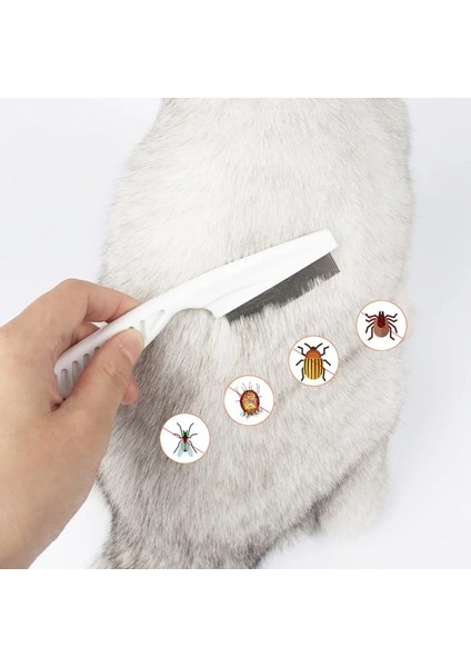 Beyaz S Pet Pire Kene Sökücü Köpek Kedi Çok Renkli Paslanmaz Çelik Konfor Saç Bakım Tarağı Pire Bit Kaldırma Saç Temizleyici Tarak Koruyun (Yurt Dışından) modelleri