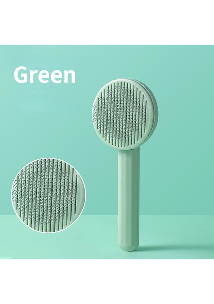 Yeşil B Pet Köpek Saç Fırçası Kedi Tarak Bakım ve Bakım Kedi Fırça Paslanmaz Çelik Uzun Saç Köpekler Için Tarak Temizlik Evcil Köpekler Aksesuarları (Yurt Dışından)