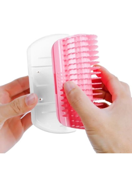130MM Pembe 1 Adet Kediler Fırça Köşe Kedi Masajı Kendini Damat Tarak Fırça Kedi Gıdıklama Tarak ile Yüzü Ovalar Kedi Ürünü Dropshipping (Yurt Dışından) fırsatları