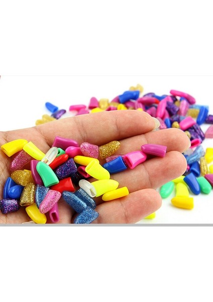 E L Sıcak Satış Çok 100 Adet Kristal Serisi Yumuşak Kedi Evcil Hayvan Tırnak Kapakları Pençe Kontrolü Paws Off + 5 Adet Yapışkan Tutkal Güvenlik Boyut Xs S M L (Yurt Dışından) modelleri