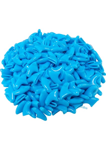 Gök Mavisi M 20 Adet/grup Yumuşak Kedi Silikon Tırnak Kapakları Yumuşak Kedi Paw Pet Tırnak Koruyucu Yapışkan Tutkal ve Aplikatör ile Boyutu Xs S M L (Yurt Dışından) indirimleri