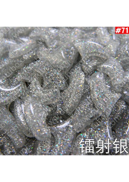 Silver Laser M 120 Adet - Kediler Için Parıltılı Yumuşak Tırnak Kapakları + 6x Yapışkan Tutkal + 6x Aplikatör /* Xs, S, M, L, Pençe, Pençe, Kapak, Lot, Kedi */ (Yurt Dışından)