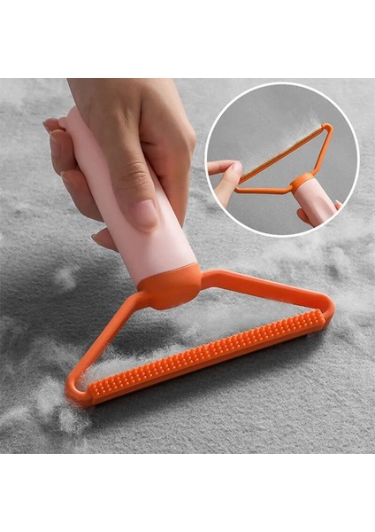Turuncu Kedi Saç Çıkarıcı Çift Taraflı Pet Saç Çıkarıcı Kanepe Elbise Tıraş Makinesi Temizlik Için Lint Silindirler Kedi Tarak Fırça Temizleme Eldiveni Fırça (Yurt Dışından)