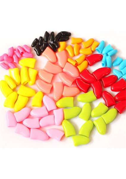 gri S 2.5-4 kg 100 Adet/ grup li Kediler Köpekler Yavru Paws Bakım Tırnak Pençe Kap Yumuşak Kauçuk Pet Tırnak Kapak Paws Koruyucu Kapaklar Pet Malzemeleri (Yurt Dışından) fiyatları