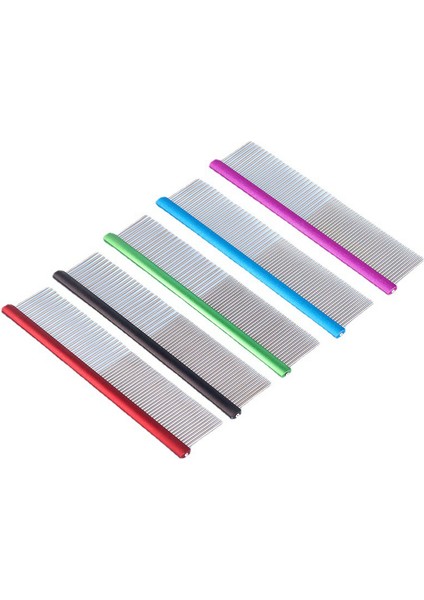 Mor 20CM 20-25 cm Renklendirilmiş Paslanmaz Çelik Pet Taraklar Kedi Köpekler Güzellik Şekillendirici Kuaförlük Yüksek Kaliteli Düz Tarak Epilasyon Iğnesi (Yurt Dışından) fiyatları