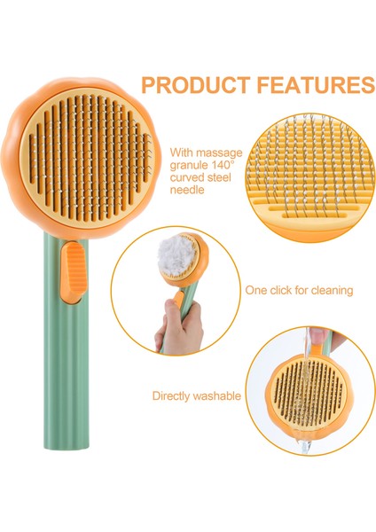 C Kabak Kedi Fırçası Köpek Için Kendi Kendini Temizleyen Tarak Astarı Kaldırır Karışık Saç Kedi Tarağı Masaj Parçacık Dolaşımını Artırır (Yurt Dışından) fiyatları