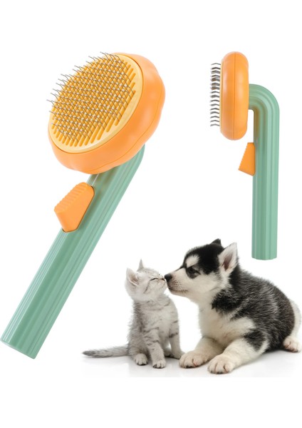 C Kabak Kedi Fırçası Köpek Için Kendi Kendini Temizleyen Tarak Astarı Kaldırır Karışık Saç Kedi Tarağı Masaj Parçacık Dolaşımını Artırır (Yurt Dışından) indirimleri