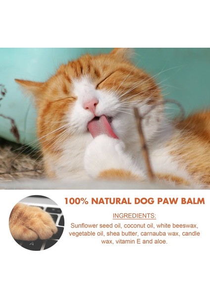 20G Pet Paw Bakım Kedi Pençesi Yumuşak Paws Kremler Yavru Köpek Paw Bakım Kremi Nemlendirici Ön Ayak Ayak Sağlığı Kuru Ve Kırık Ayak Bakımı (Yurt Dışından)