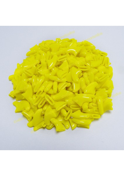 Sarı S 20 Adet Çizilmez Silikon Yumuşak Kedi Tırnak Kapakları / Kedi Pençe Pençesi / Evcil Hayvan Tırnak Koruyucusu / Tutkal Ve Aplikatör İle Kedi Tırnak Kapağı (Yurt Dışından)