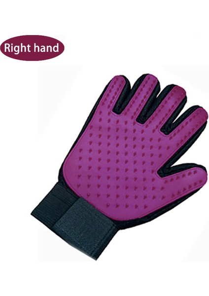 Mor 01 Kedi Pet Bakım Fırçası Eldiven Temizleme Sırt Masajı Hayvan Banyo Epilasyon Köpek Taraklar Kedi Fırça Pet (Yurt Dışından)