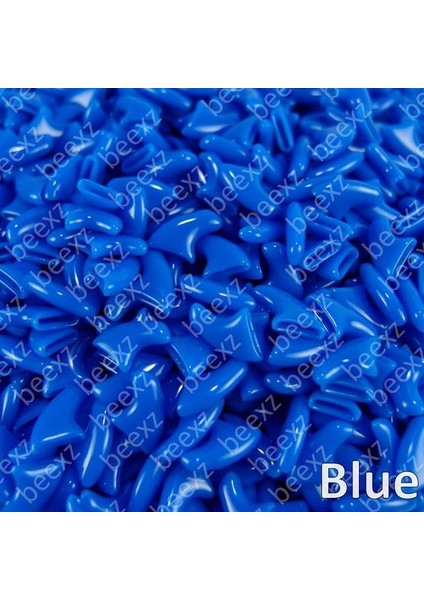 Mavi L 20 Adet - Kediler Için Yumuşak Tırnak Başlıkları + 1x Yapışkan Tutkal + 1x Aplikatör /* Xs, S, M, L, Kapak, Kedi, Pençe, Pençe, Zep */ (Yurt Dışından)