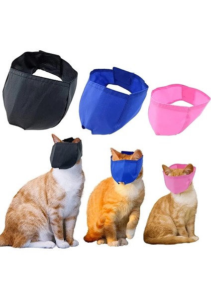 Mavi L Nefes Naylon Kedi Ağızlıklar Yavru Yüz Maskeleri Damat Ları Banyo Anti- Kedi Bakım Araçları Için Çizilmez Evcil Hayvan Malzemeleri (Yurt Dışından) fiyatları