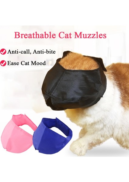 Mavi L Nefes Naylon Kedi Ağızlıklar Yavru Yüz Maskeleri Damat Ları Banyo Anti- Kedi Bakım Araçları Için Çizilmez Evcil Hayvan Malzemeleri (Yurt Dışından) modelleri