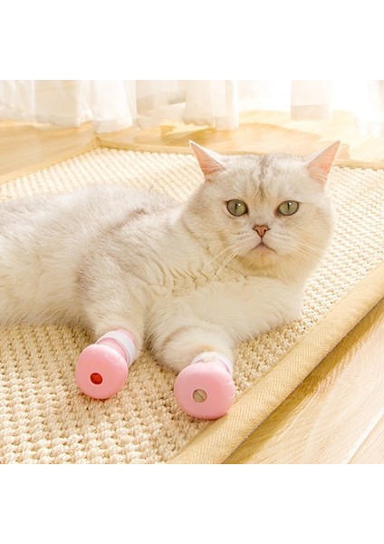 Yeşil 4 Adet Anti-Isırma Banyo Yıkama Kedi Pençesi Kapak Kesim Çivi Ayak Koruyucu Pet Paw Koruyucu Anti-Scratch Kedi Ayakkabı Çizmeler Ayarlanabilir (Yurt Dışından) fiyatları