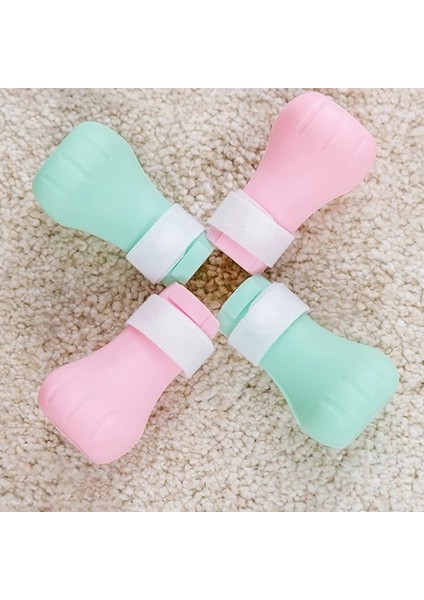 Yeşil 4 Adet Anti-Isırma Banyo Yıkama Kedi Pençesi Kapak Kesim Çivi Ayak Koruyucu Pet Paw Koruyucu Anti-Scratch Kedi Ayakkabı Çizmeler Ayarlanabilir (Yurt Dışından) indirimleri