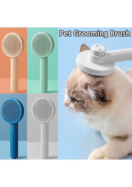 Gri Pet Kedi Fırça Köpek Tarak Kendi Kendini Temizleyen Slicker Fırça Kedi Köpek Saç Karışık Pet Saç Masaj Tarak Kediler Aksesuarları Kaldırır (Yurt Dışından) fiyatları