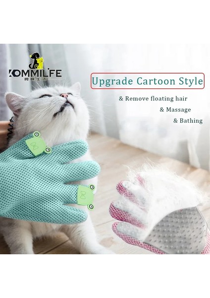 Gri Sol Yumuşak Silika Jel Kedi Tarak Pet Bakım Eldiveni Kedi Köpek Saç Fırçası Tarak Kediler Köpekler Için Pet Bakım Tarağı Yüzeyi Temizle Şamandıra Saç (Yurt Dışından) fiyatları