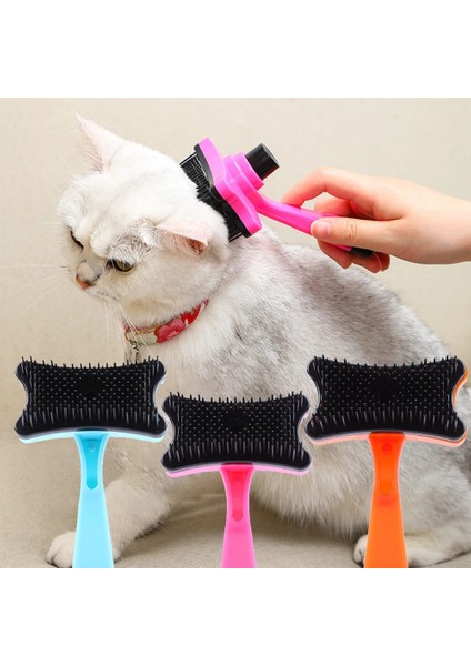Turuncu Pet Kedi Köpek Bakım Fırçası Tarak Saç Pet Saç Tarak Kaldırır Kendi Kendini Temizleyen Slicker Fırça Kediler Köpekler Için Karışık Saç Güzellik Kaldırır (Yurt Dışından) fiyatları