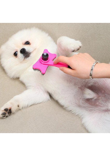 Turuncu Pet Kedi Köpek Bakım Fırçası Tarak Saç Pet Saç Tarak Kaldırır Kendi Kendini Temizleyen Slicker Fırça Kediler Köpekler Için Karışık Saç Güzellik Kaldırır (Yurt Dışından) indirimleri