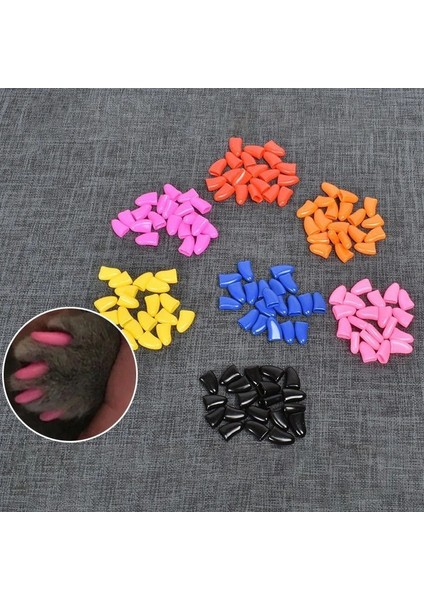 Kırmızı M-Cat Yumuşak Kedi Tırnak Kapakları Köpek Paw Tırnak Koruyucu Pençe Kap Yavru Tırnak Kapak Pet Paws Yapışkanlı Tutkal İle Caps Kedi Bakım Malzemeleri (Yurt Dışından) modelleri