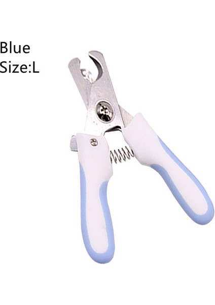Mavi L Profesyonel Evcil Hayvan Tırnak Makası Paslanmaz Çelik Köpek Kedi Tırnak Giyotin Emek Tasarrufu Sağlayan Tırnak Makası Uygun Köpek Bakım Malzemeleri (Yurt Dışından)