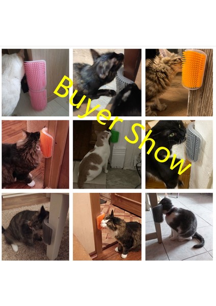 Pembe Eldiven Pet Malzemeleri Kişisel Bakım Duvar Fırçası Köşe Kedi Masajı Kendini Bakımlı Tarak Fırça Catnip ile Kedi Ovmak Gıdıklama Tarak (Yurt Dışından) fırsatları
