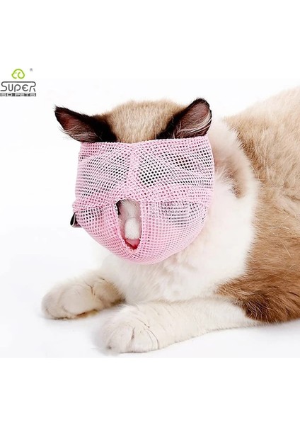 Mavi L Nefes Örgü Kedi Anti Bite Ağızlıklar Kedi Yavrusu Banyo Güzellik Bakım Malzemeleri Kedi Maskesi Golf Sopası Kılıfı Temizlik ve Banyo Için (Yurt Dışından) fiyatları