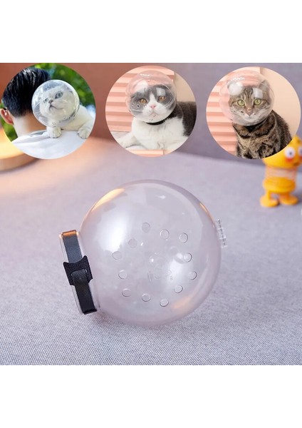 A M (143X130X66MM) Bakım Maskesi Kedi Namlu Anti-Isırık Nefes Maske Anti-Yalama Uzay Kaput Maskesi Kapak Namlu Kedi Banyo Bakım Malzemeleri Koruyun (Yurt Dışından) fiyatları