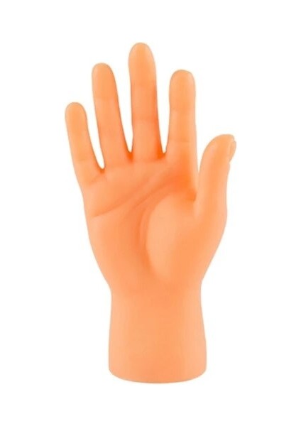 Sağ El Düz Handstyle Komik Mini El Minyatür Parmak Kuklası Sol Sağ El Minik El P15F (Yurt Dışından)