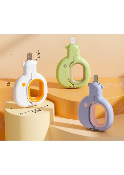 Roket Turuncu Profesyonel Evcil Hayvan Tırnak Makası Seti Dosya Pençe Bakım Makası ile LED Işık Küçük Köpekler Kediler Için (Yurt Dışından) indirimleri