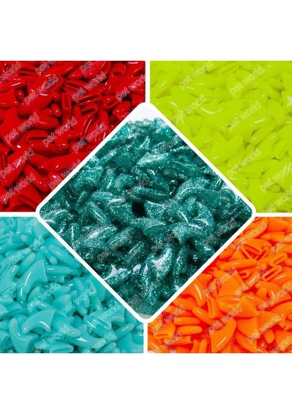 Mix B Xs 100 Adet/grup Yumuşak Kedi Pet Tırnak Kapakları Kontrol Evcil Hayvanlar Silikon Tırnak Koruyucu Kedi Pençeleri Paws Ücretsiz Yapışkan Tutkal Boyut Xs S M L (Yurt Dışından)