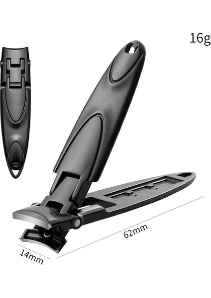 Siyah Ultra Ince 5mm Taşınabilir Tırnak Makası Paslanmaz Çelik Anti-Sıçrama Tırnak Makası Tırnak Kesme Giyotin Ayak Tırnağı Güzellik Makas (Yurt Dışından)