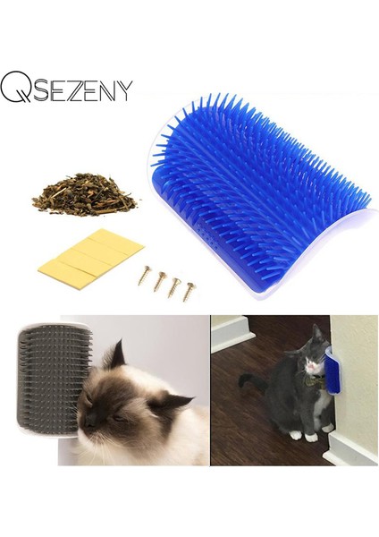 Stil 8 9X13 Cm Kedi Için Evcil Hayvan Ürünü Kendini Damat Duvar Fırçası Köşe Kedi Masajı Kendini Damat Tarak Fırça Kedi Nipeği İle Kedi Ovmak Gıdıklama Tarak (Yurt Dışından)